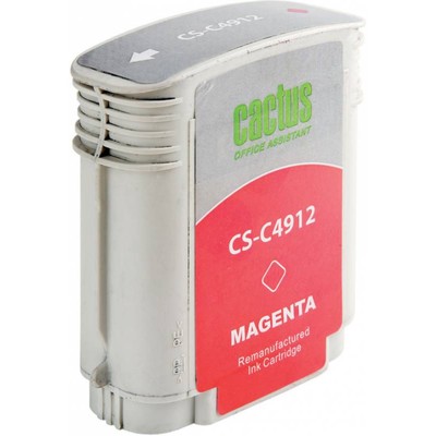 Картридж струйный Cactus CS-C4912 №82, для HP DJ 500/800C, 72 мл, цвет пурпурный