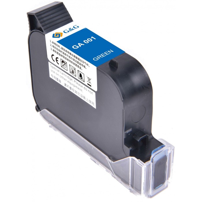 Картридж G&G GA-001G, для G&G GG-HH1001, 42 мл, зеленый