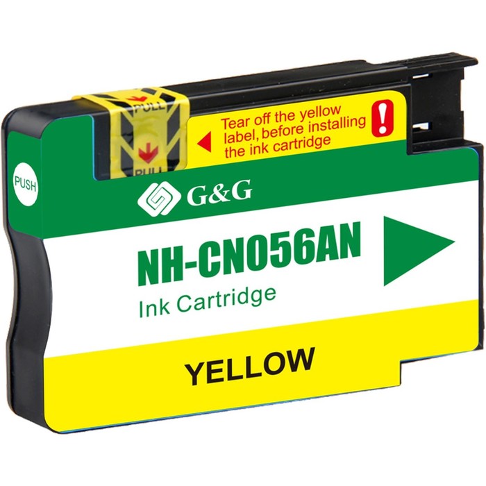 Картридж G&G NH-CN056AN №933L, для HP Officejet 6100/6600/6700/7110/7510, 14 мл, цвет жёлтый - фото 51305728