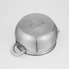 Кастрюля Доляна «Гиперион», 3.5 л, d=20 см, с крышкой, капсульное дно, нержавеющая сталь, индукция - Фото 6