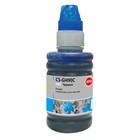 Чернила Cactus CS-GI490C, для Canon Pixma G1400/G2400/G3400, 100мл, голубые