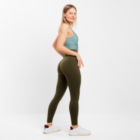 

Леггинсы женские спортивные, цвет хаки, размер 48-50 (L)