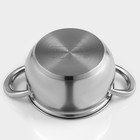 Кастрюля из нержавеющей стали Доляна «Гиперион», 2.5 л, d=18 см, с крышкой, капсульное дно, индукция - Фото 5