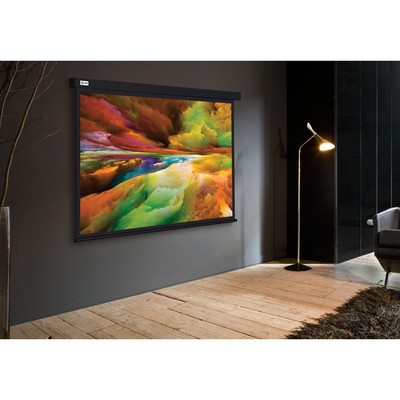 Экран Cactus CS-PSW-206×274-BK, настенно-потолочный рулонный, 206×274 см, 4:3, чёрный