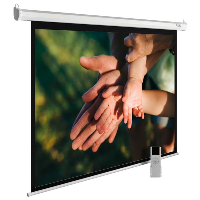 Экран Cactus 280x280см CS-PSME-280x280-WT, 1:1, настенно-потолочный, рулонный, белый