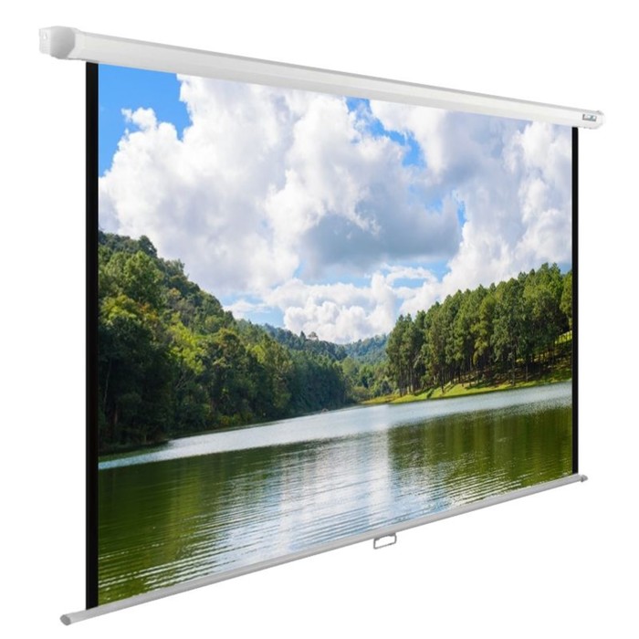 Экран Cactus 150x240см CS-PSWE-240x150-WT, 16:10, настенно-потолочный, рулонный, белый - Фото 1