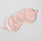 Маска для сна «ШЁЛК», 20 × 10,5 см, резинка одинарная, цвет розовый - фото 6747659