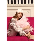 Маска для сна «ШЁЛК», 20×10.5 см, резинка одинарная, розовая - Фото 9