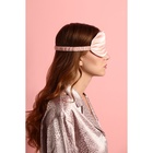 Маска для сна «ШЁЛК», 20×10.5 см, резинка одинарная, розовая - Фото 10