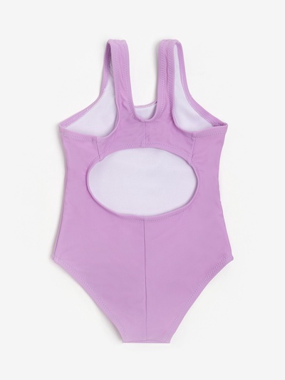 Купальник для девочки слитный MINAKU: Swim Collection, сиреневый, рост 122-128 см
