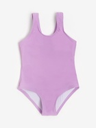 Купальник для девочки слитный MINAKU: Swim Collection, сиреневый, рост 128-134 см - Фото 6