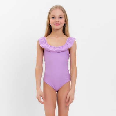 Купальник слитный детский MINAKU, сиреневый, рост 110-116 см