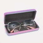 Футляр для очков, хлопушка, длина 16 см, цвет розовый/зелёный - фото 21901721