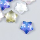 Декор для творчества пластик "Звёздочка с перламутром" МИКС 1,6х1,6х0,8 см (комплект 10 шт) - фото 21901758
