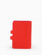 Визитница на кнопке, 24 карты, однотонная, красная - Фото 6