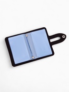 Визитница на кнопке, 24 карты, однотонная, чёрная - Фото 2