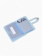 Визитница на кнопке, 24 карты, однотонная, мятная - Фото 3