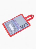 Визитница на кнопке, 26 карт, цвет красный - Фото 4