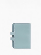 Визитница на кнопке, 26 карт, однотонная, мятная - Фото 4