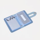 Визитница на кнопке, 26 карт, цвет голубой - Фото 3