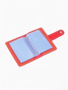 Визитница на кнопке, 26 карт, красная - Фото 4