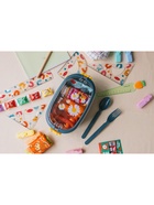 Ланч-бокс в школу, контейнер для еды, 850 мл, с приборами, 22.5×12.5×7 см, пластик, синий - Фото 6