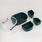 Ланч - бокс в школу, контейнер для еды «Эйлайт», 640 мл, с ложкой, 18.5×14×6.3 см, пластик, зелёный - Фото 5