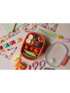 Ланч-бокс в школу, контейнер для еды «Эйлайт», 640 мл, с ложкой, 18.5×14×6.3 см, пластик, розовый - Фото 7