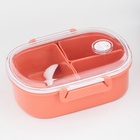 Ланч-бокс в школу, контейнер для еды «Эйлайт», 640 мл, с ложкой, 18.5×14×6.3 см, пластик, розовый - Фото 8