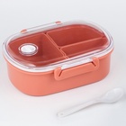 Ланч-бокс в школу, контейнер для еды «Эйлайт», 640 мл, с ложкой, 18.5×14×6.3 см, пластик, розовый - Фото 3
