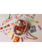 Ланч - бокс в школу, контейнер для еды «Эйлайт», 640 мл, с ложкой, 18.5×14×6.3 см, пластик, розовый - Фото 7