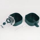 Ланч - бокс с отделениями, контейнер для еды «Антрима», 1.85 л, с ложкой, 2 уровня, 17×15 см, пластик, зелёный - Фото 6