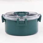 Ланч - бокс в школу, контейнер для еды «Антрима», 1.1 л, с ложкой, 17.5×17.5×8.5 см, пластик, зелёный - Фото 3