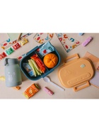 Ланч - бокс в школу, контейнер для еды, 1.05 л, с ложкой, 20×15×7.5 см, пластик, синий - Фото 7