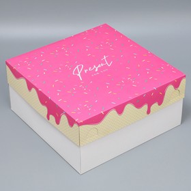 Коробка для торта, кондитерская упаковка Present, 31 х 31 х 15 см