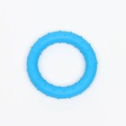 Игрушка жевательная суперпрочная "Кольцо", 8 см, синяя - Фото 2