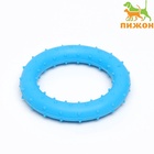 Жевательная игрушка для собак «Кольцо», 8 см, суперпрочная, синяя - Фото 3