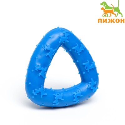 Жевательная игрушка для собак «Магический треугольник», суперпрочная, голубая