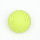 Мячик цельнолитой прыгучий, TPR, 6 см, жёлтый - Фото 4