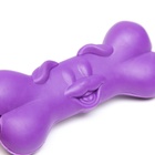 Игрушка жевательная «Кость с улыбкой», TPR, 9 см, фиолетовая 7989691 - фото 835469