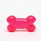 Игрушка жевательная суперпрочная "Кость малая", 8,5 см, розовая - Фото 2