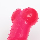 Игрушка жевательная суперпрочная "Кость малая", 8,5 см, розовая - Фото 4