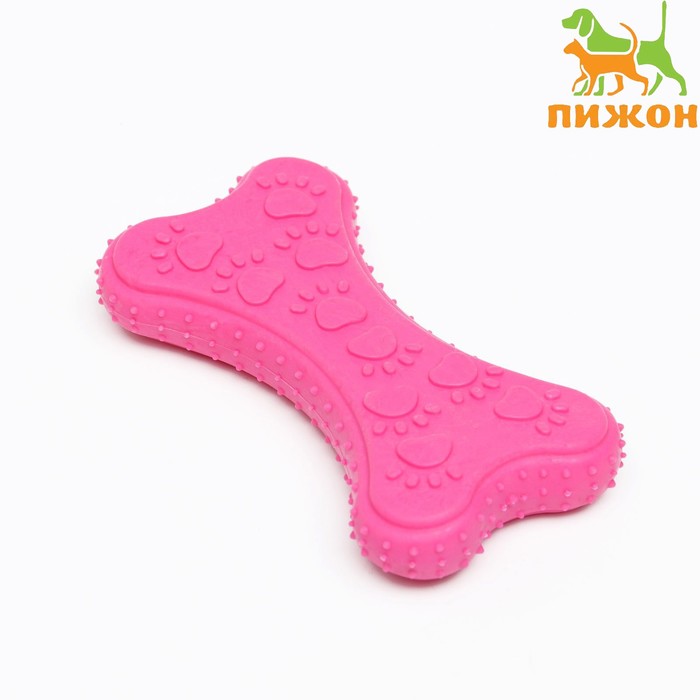 Игрушка жевательная "Собачье удовольствие", TPR, 10,5 см, розовая - Фото 1