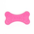 Игрушка жевательная "Собачье удовольствие", TPR, 10,5 см, розовая - Фото 3