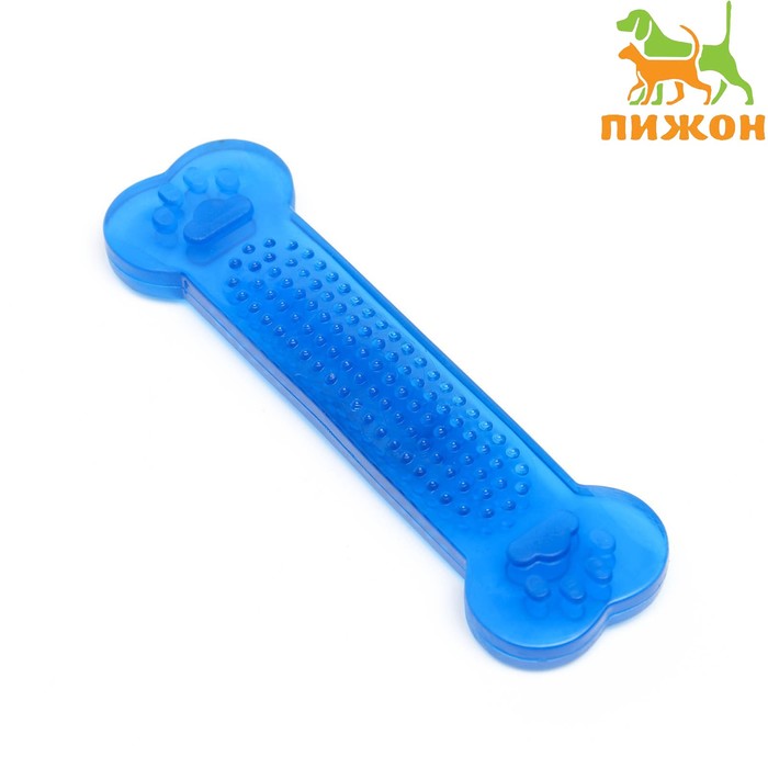 Игрушка жевательная "Собачий деликатес", 14 см, синяя - Фото 1