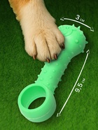 Игрушка-дразнилка для собак «Поймай меня!», 9.5 см, TPR, зелёная - Фото 2
