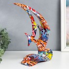 Сувенир полистоун "Рыбка" граффити 7,5х25х33 см - фото 21901988