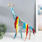 Сувенир полистоун "Любопытный жираф" подтёки краски 12х40х49 см - Фото 3