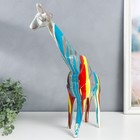 Сувенир полистоун "Любопытный жираф" подтёки краски 12х40х49 см - Фото 4
