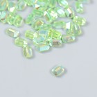 Декор для творчества пластик "Вытянутый кристаллик" набор 60 шт зелёный 0,8х0,6 см - Фото 2